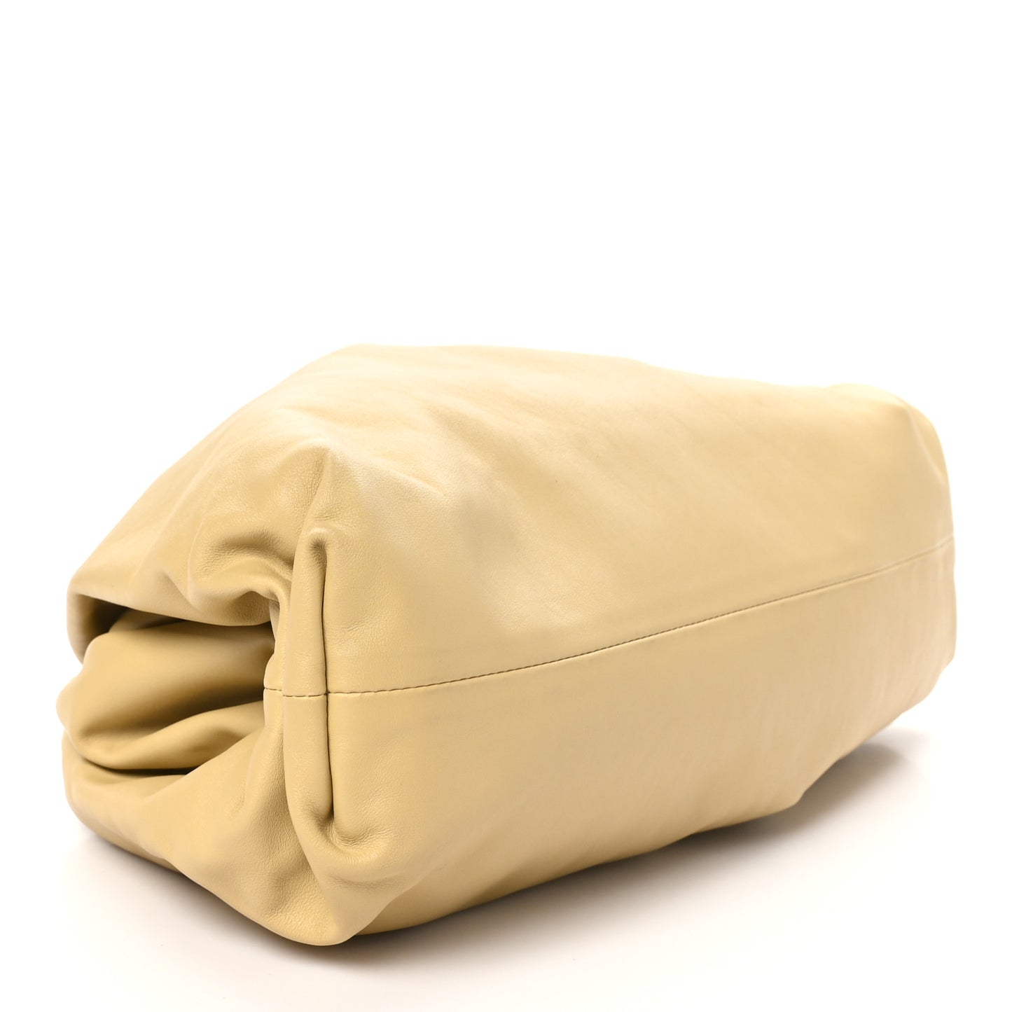 Smooth Butter Calf The Pouch Oversized Clutch Tapioca