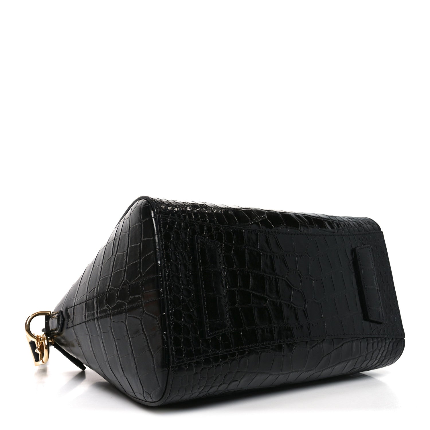 Givenchy Calfskin Crocodile Embossed Small Antigona Black 4 of 10