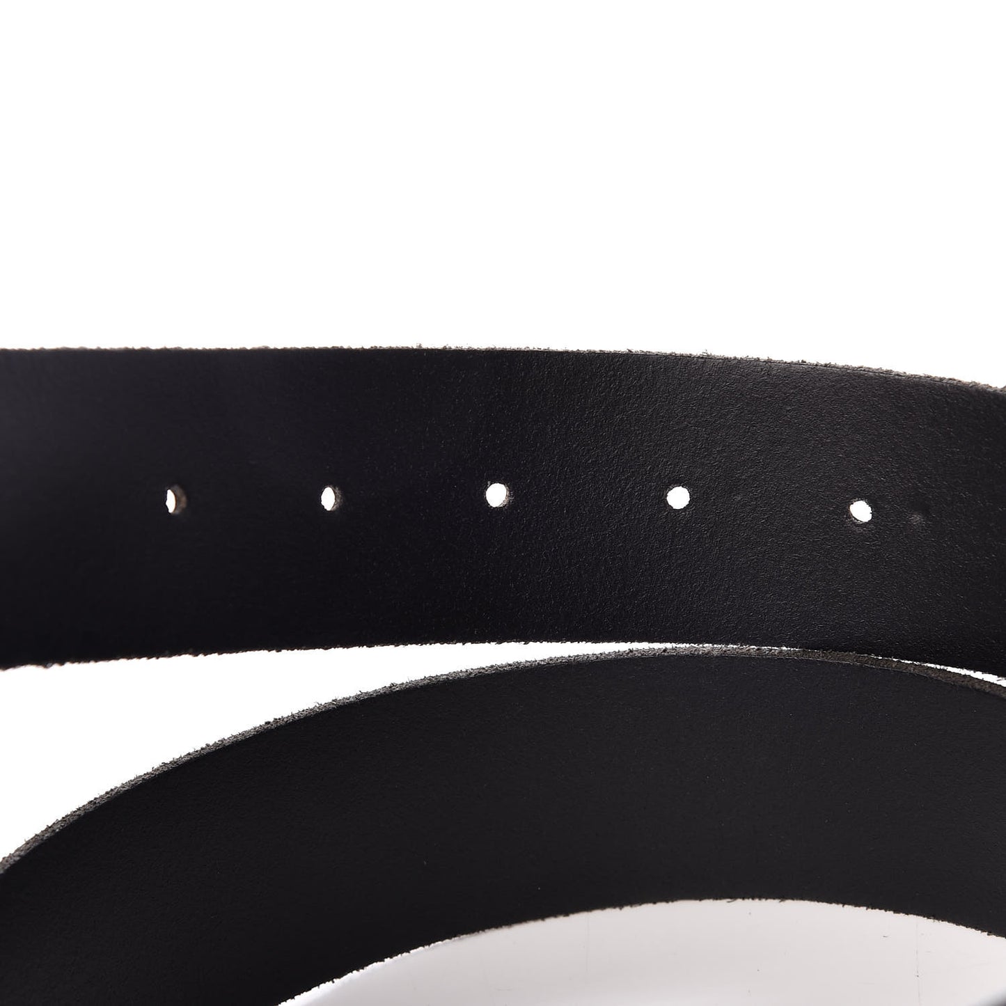 Calfskin Crystal Double G Belt 95 38 Black Multicolor