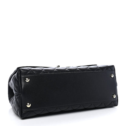 Chanel Caviar Quilted Small Coco Handle Flap Black 3 of 4