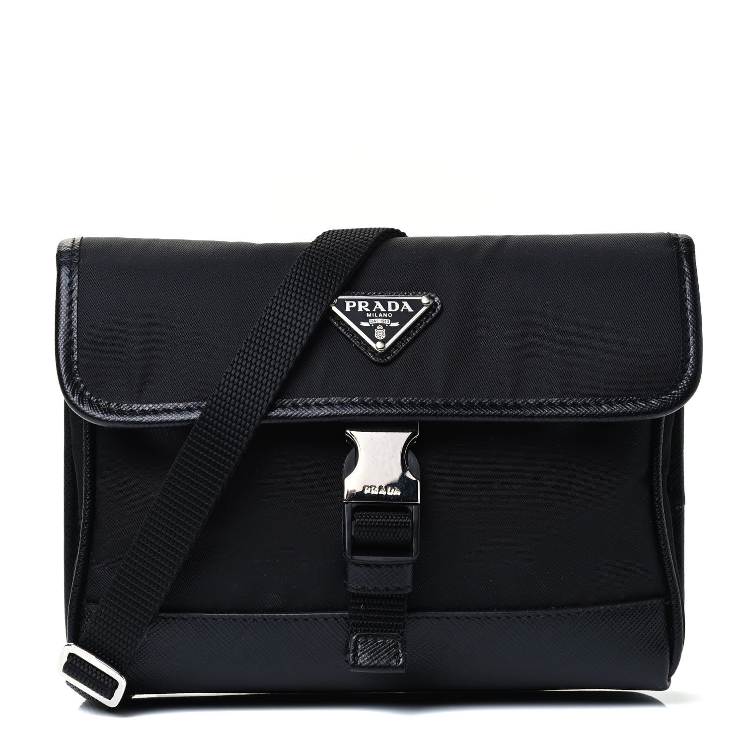 Prada Re-Nylon Saffiano Smartphone Case Crossbody Black 1 of 4