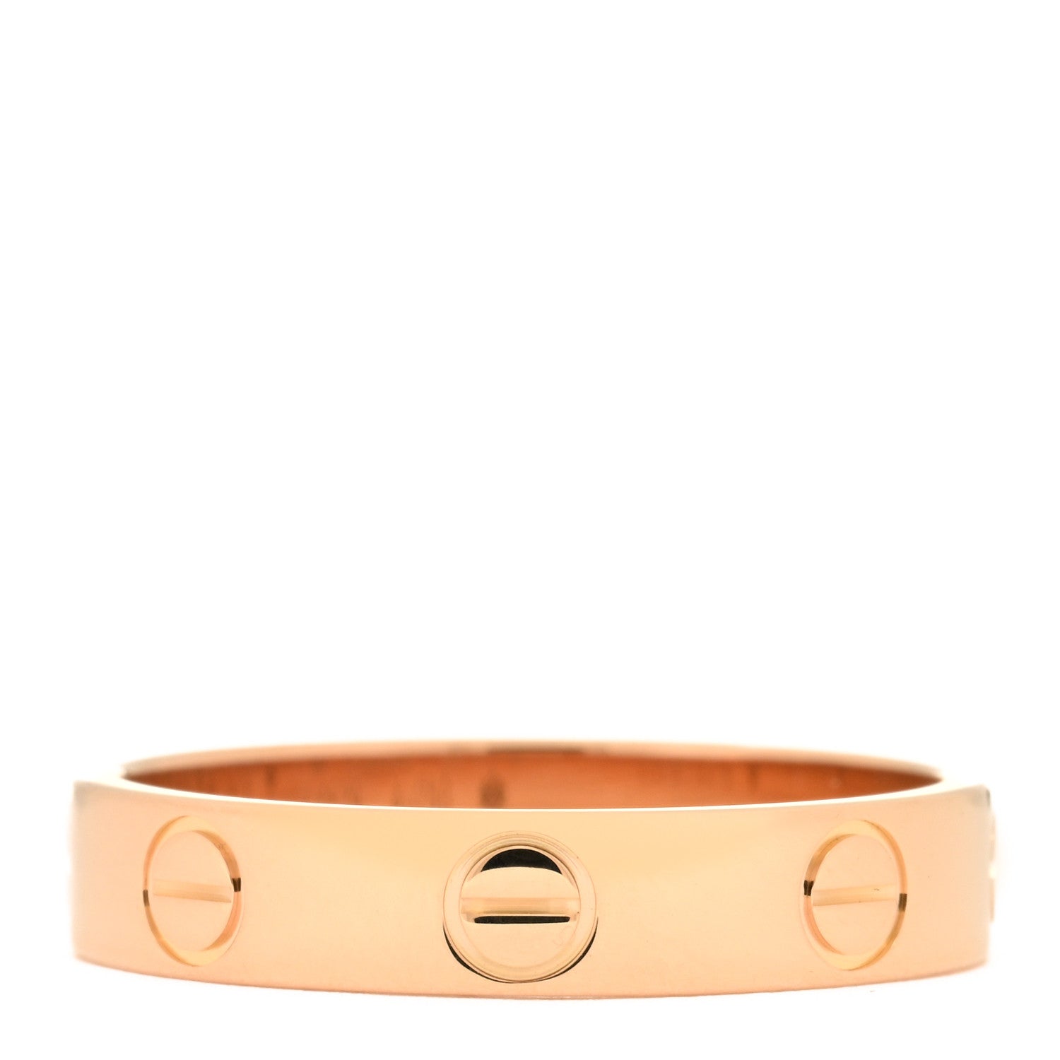 Cartier 18K Pink Gold 3.5mm LOVE Wedding Band Ring 50 5.25 3 of 4