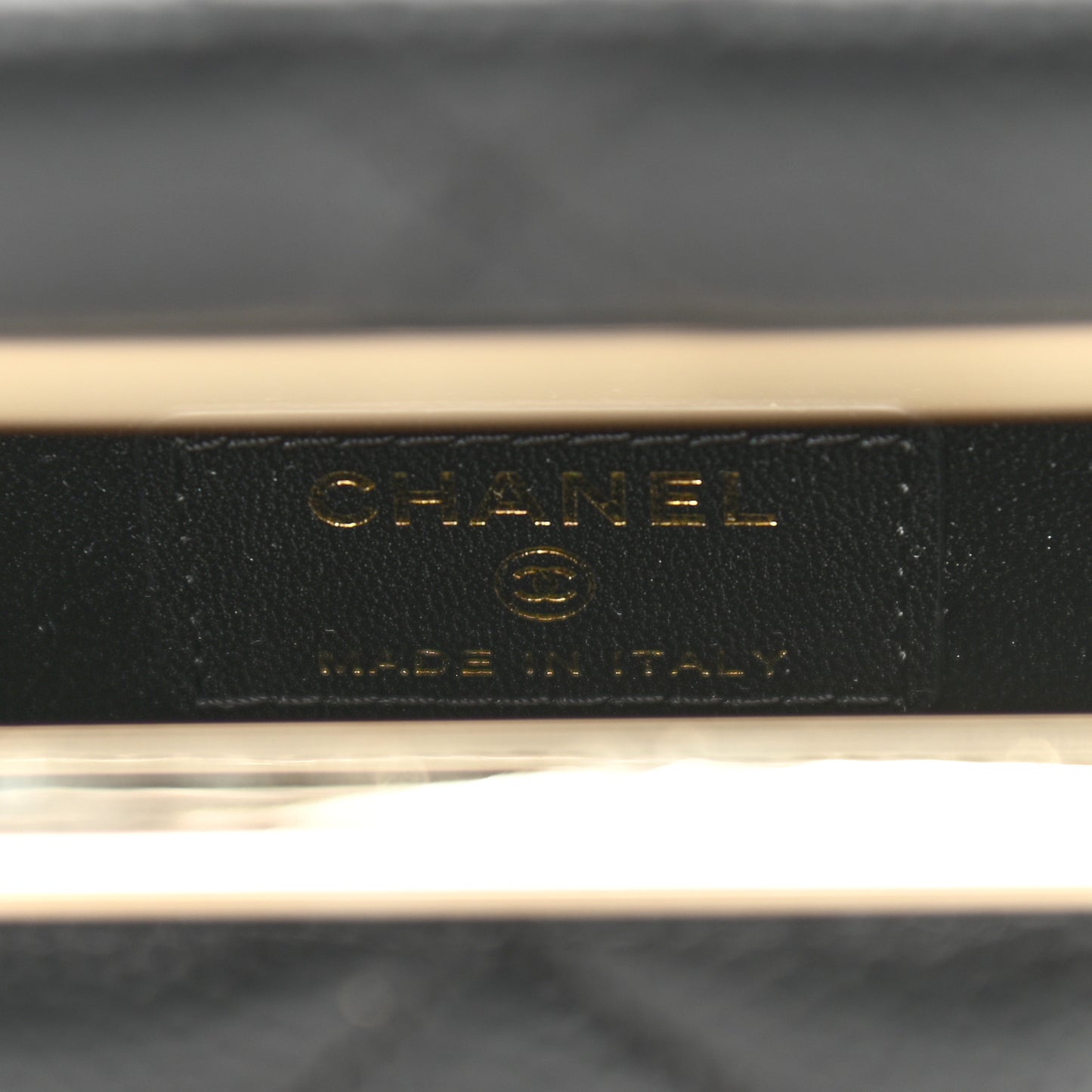 Caviar Quilted Evening Box Bag Black