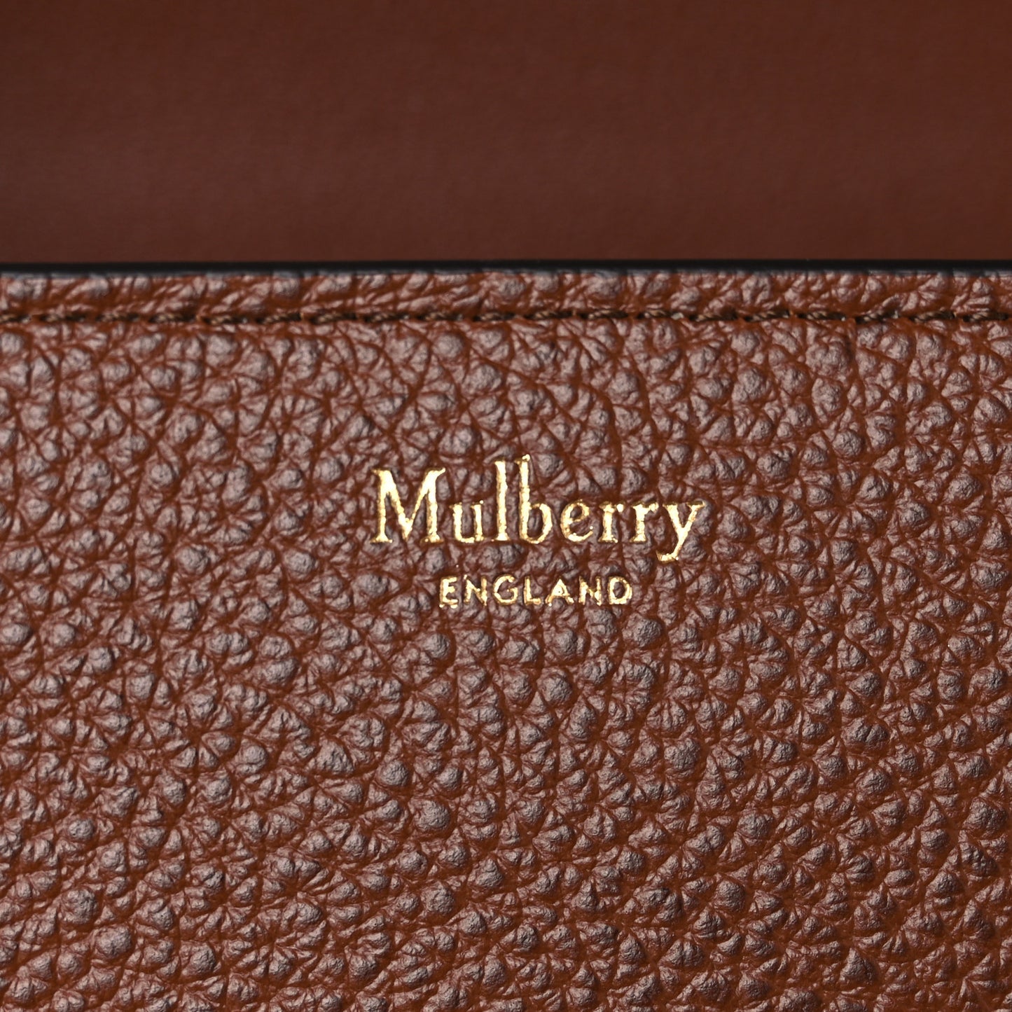 Natural Grained Calfskin Small Darley Satchel Oak