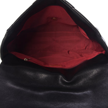 Chanel Goatskin Quilted Maxi 19 Flap Black 5 of 10