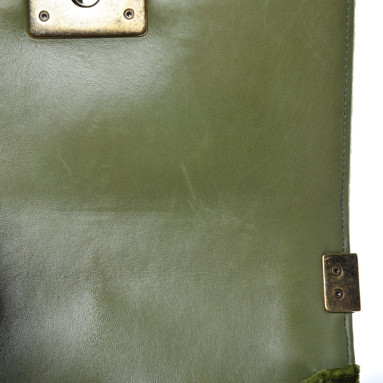 Chanel Velvet Tweed Small Boy Flap Green 12 of 12