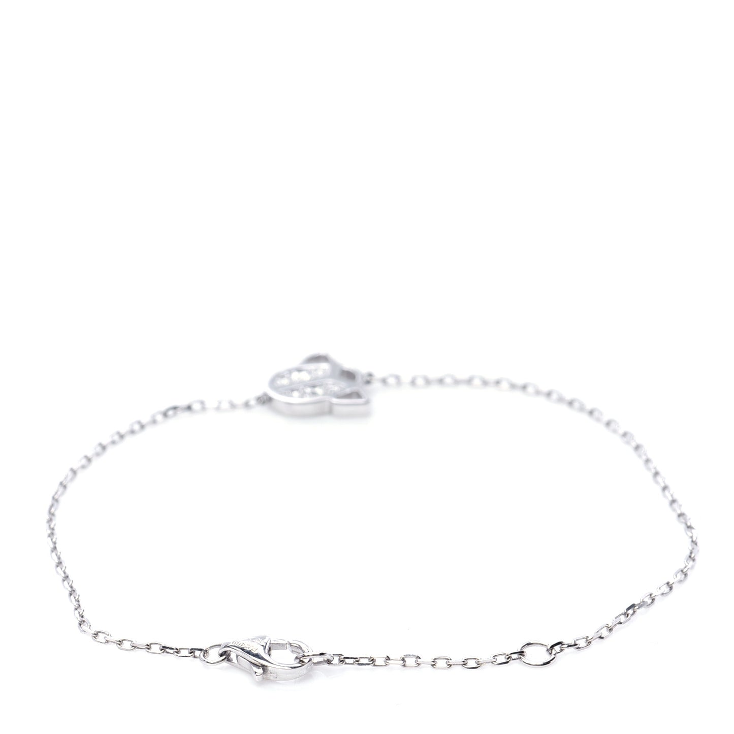 18K White Gold Diamond Scarab Bracelet