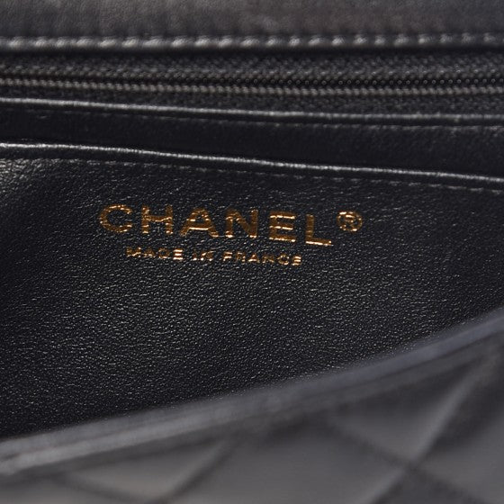 Chanel Lambskin Quilted Mini Rectangular Flap Black 5 of 7