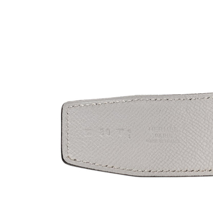 Hermes Epsom 42mm Belt Strap 80 Colvert Blanc White 4 of 5