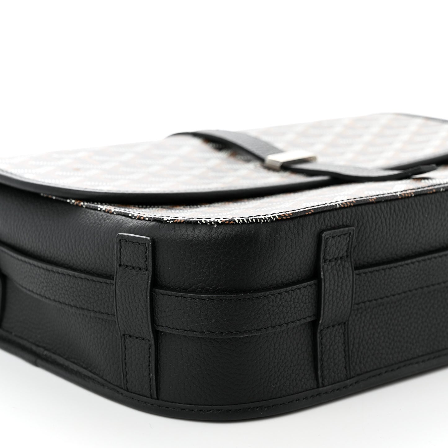 Goyardine Belvedere II MM Messenger Bag Black