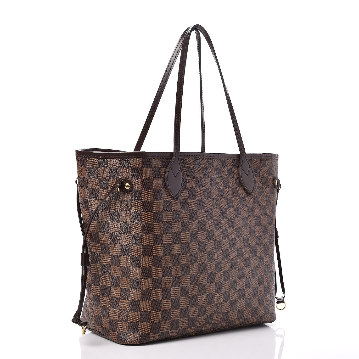Louis Vuitton Damier Ebene Neo Neverfull MM Rose Ballerine 3 of 14