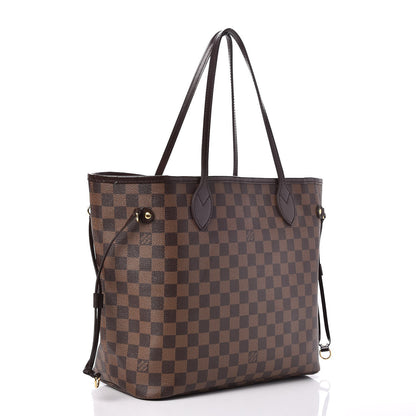 Louis Vuitton Damier Ebene Neo Neverfull MM Rose Ballerine 3 of 14