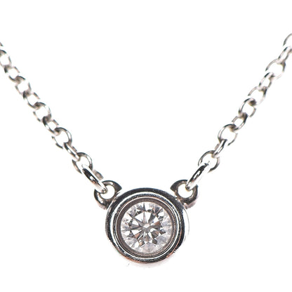 Tiffany Sterling Silver Diamond .10ct Elsa Peretti Diamonds by the Yard Pendant Necklace 4 of 9