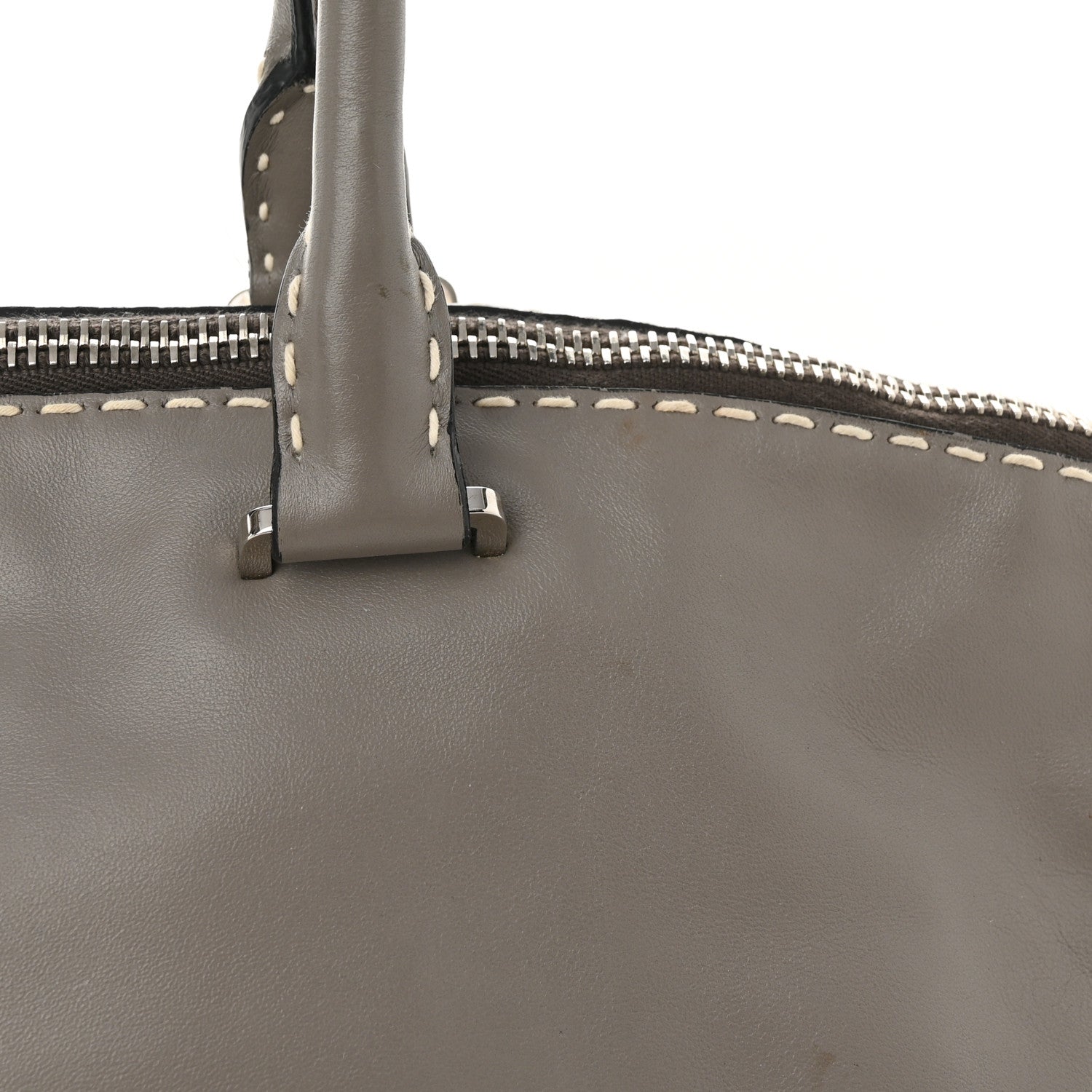 Prada City Calf Small Hand Stitched Zip Tote Calce 16 of 16