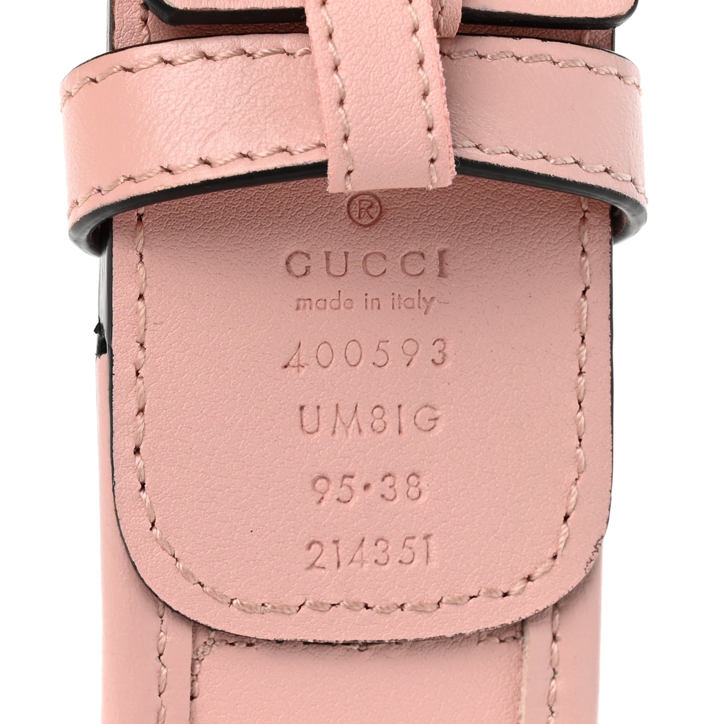 Calfskin GG Matelasse Marmont 40mm Belt 95 38 Perfect Pink