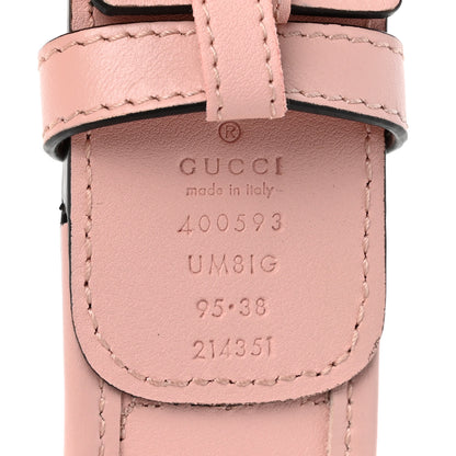 Gucci Calfskin GG Matelasse Marmont 40mm Belt 95 38 Perfect Pink 4 of 5
