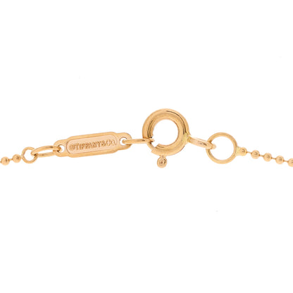 Tiffany 18K Rose Gold Beaded Chain Necklace 4 of 4