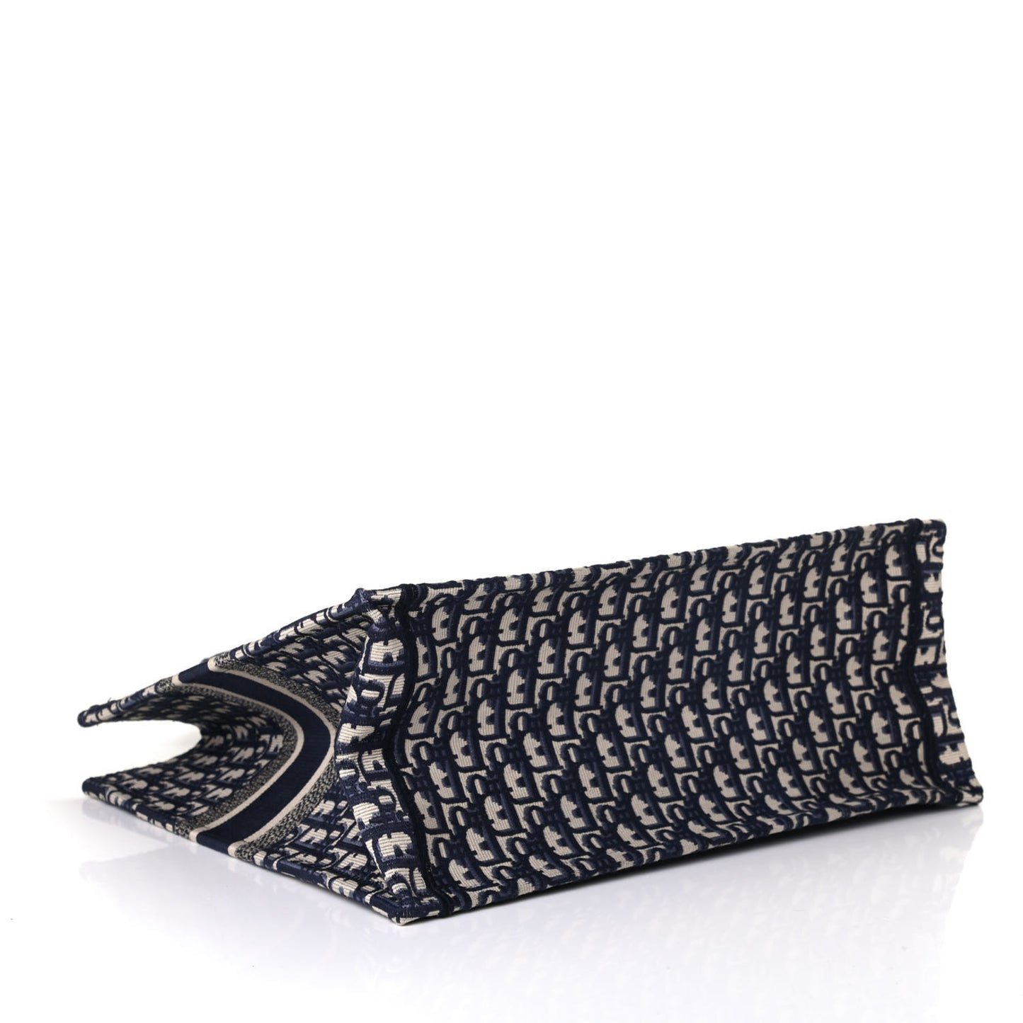 Oblique Book Tote Blue Multicolor