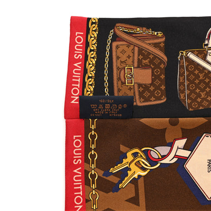 Louis Vuitton Silk Monogram Tribute to Bandeau Brown 4 of 4