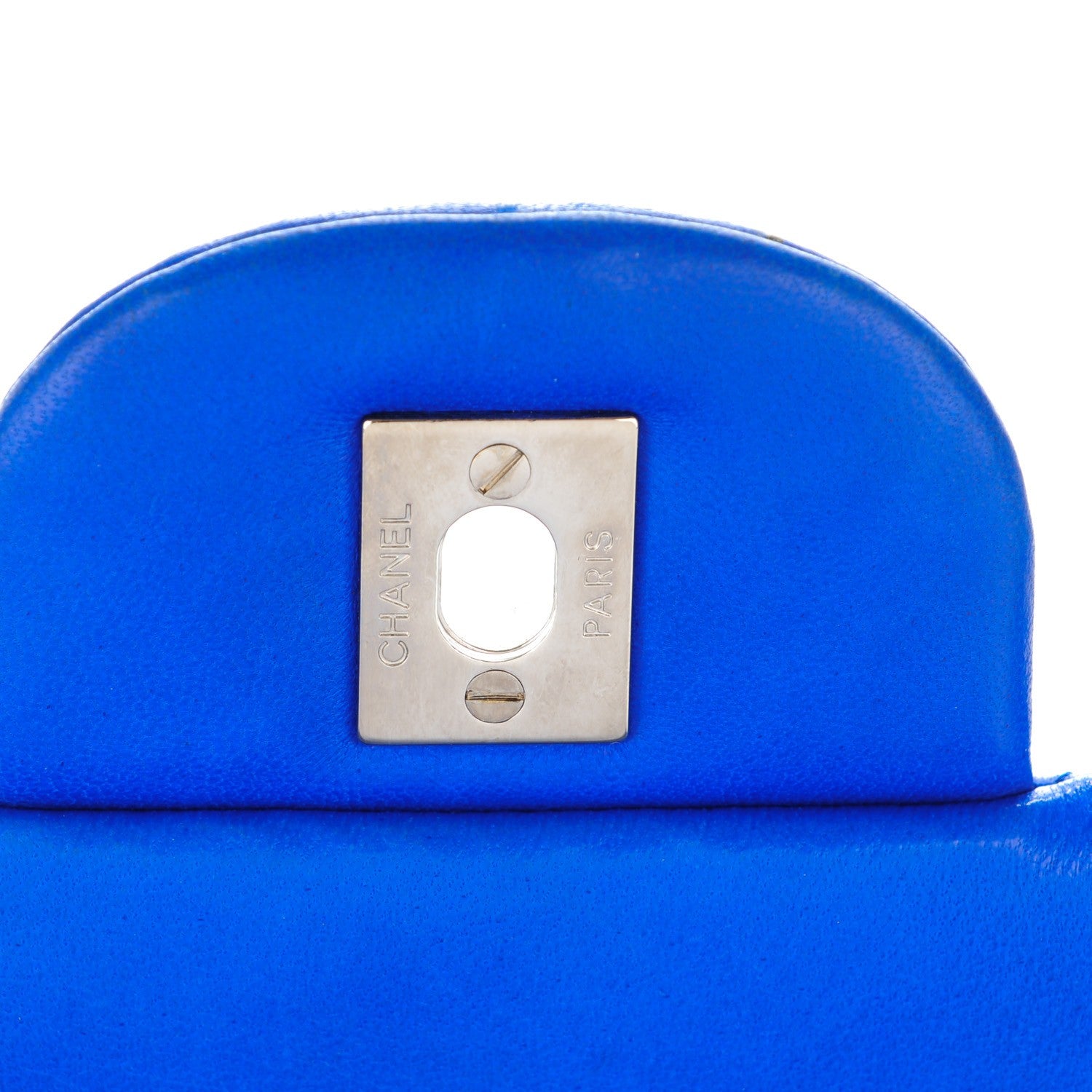Chanel Lambskin Quilted Maxi Single Flap Blue 6 of 8