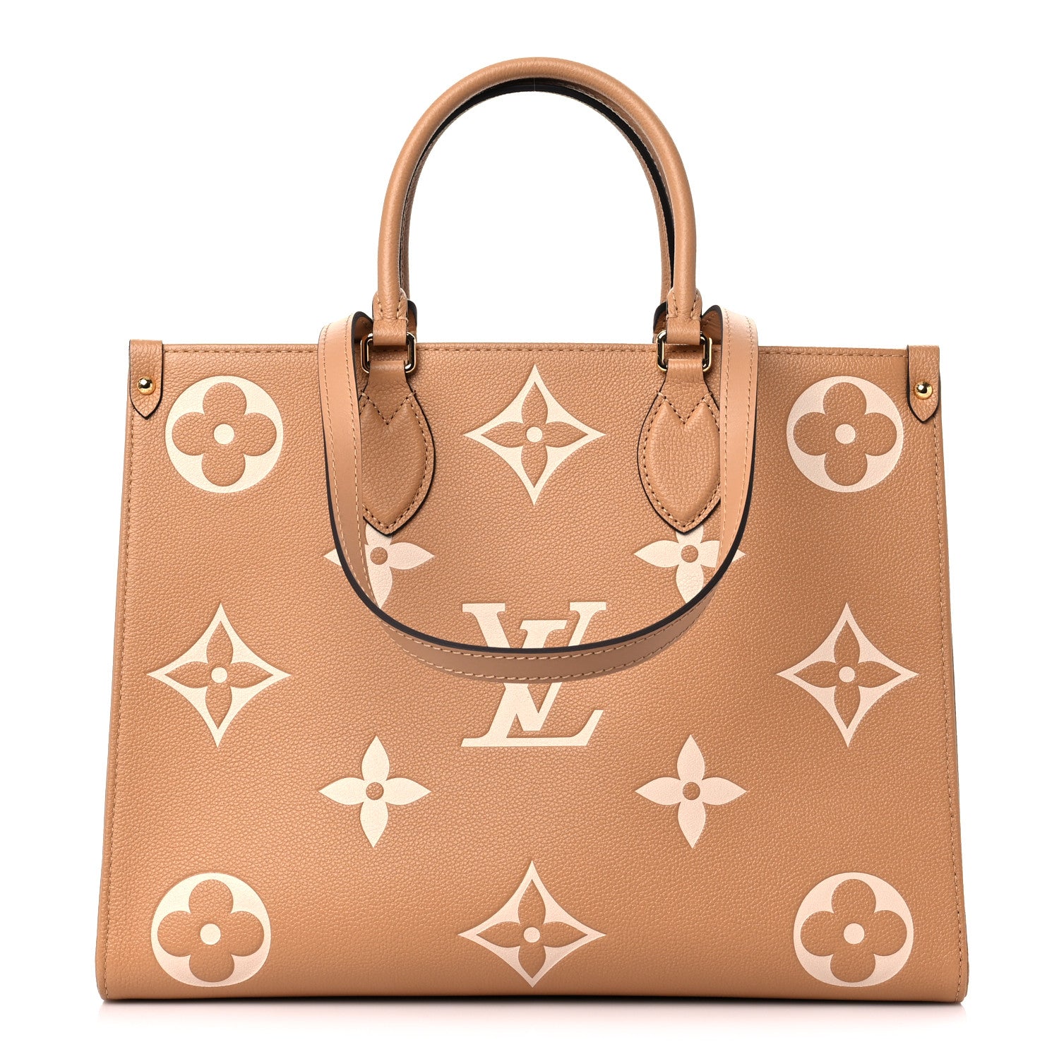 Louis Vuitton Empreinte Monogram Giant Onthego MM Arizona Creme 1 of 7