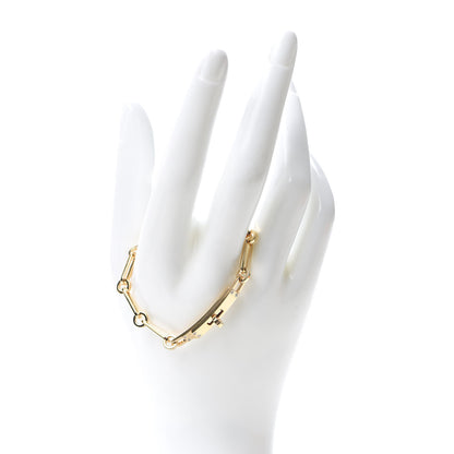 Hermes 18K Yellow Gold Diamond PM Kelly Chaine Bracelet XS 2 of 5