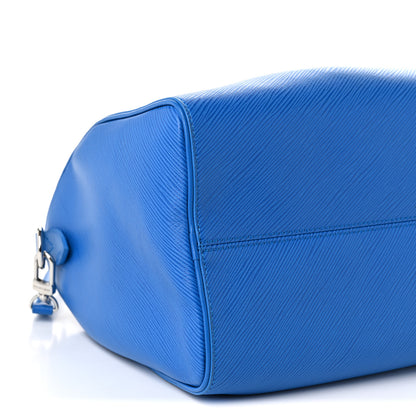 Louis Vuitton Epi Speedy Soft 30 Ocean Blue 8 of 9