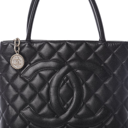Chanel Caviar Quilted Medallion Tote Black 8 of 10