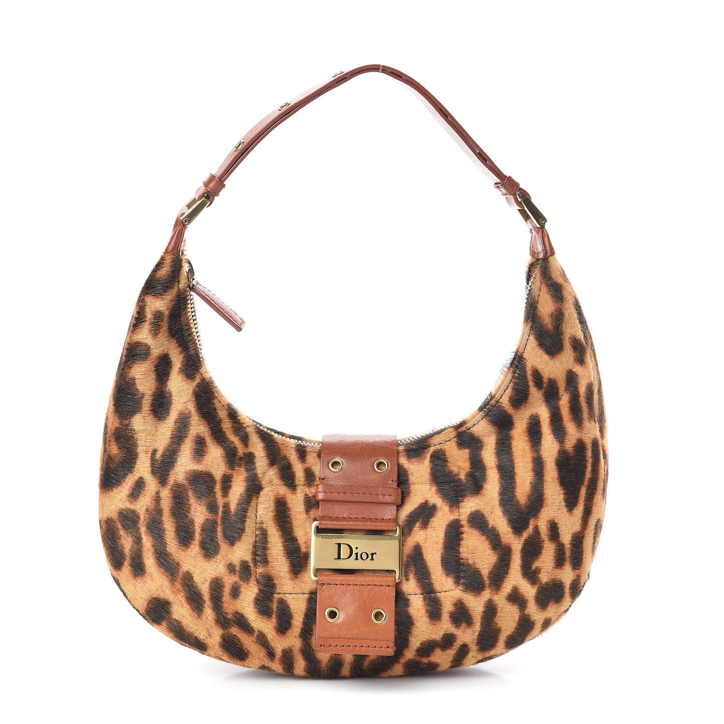 Pony Hair Leopard Print Street Chic Hobo