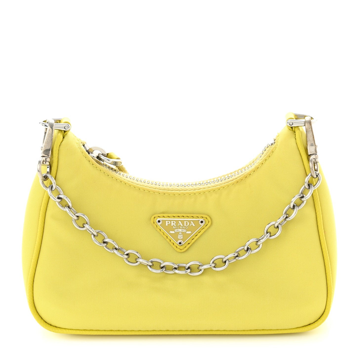 Tessuto Nylon Saffiano Mini Re-Edition 2000 Shoulder Bag Ananas