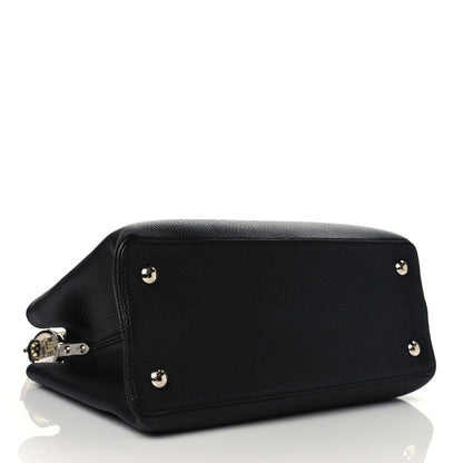 Louis Vuitton Taurillon Python Capucines MM Black 3 of 8