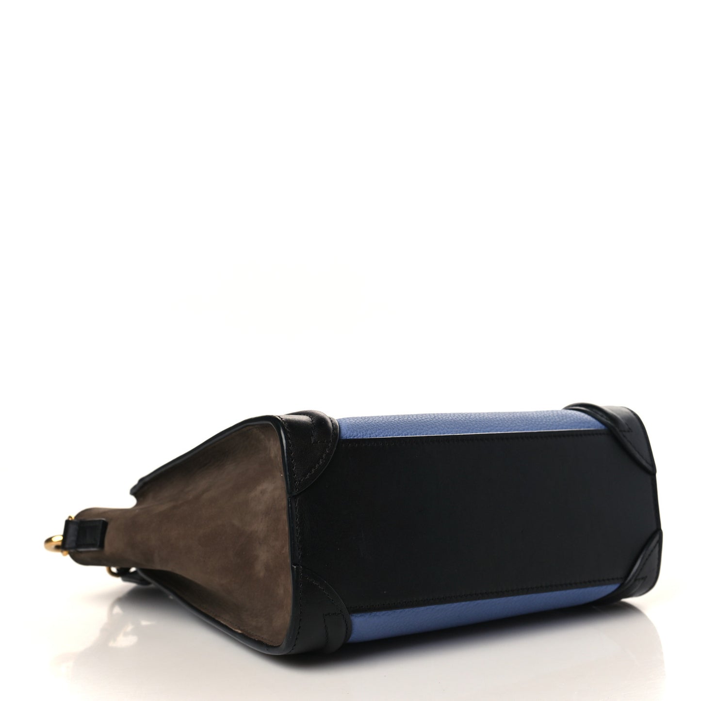 Baby Grained Calfskin Nubuck Nano Tri-Color Luggage Porcelain