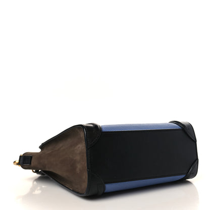 Celine Baby Grained Calfskin Nubuck Nano Tri-Color Luggage Porcelain 3 of 7