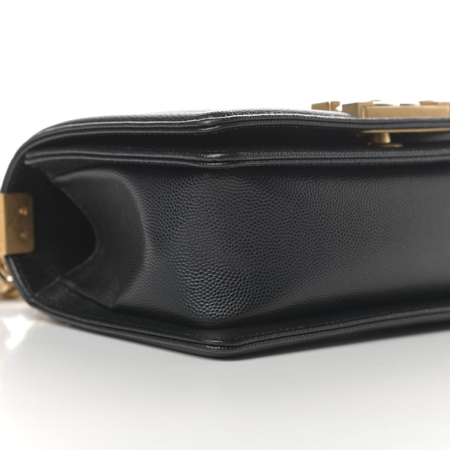 Caviar Quilted Small Boy Flap Black
