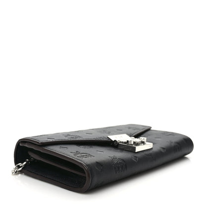 MCM Calfskin Ottomar Large Patricia Wallet On Chain Black 4 of 10