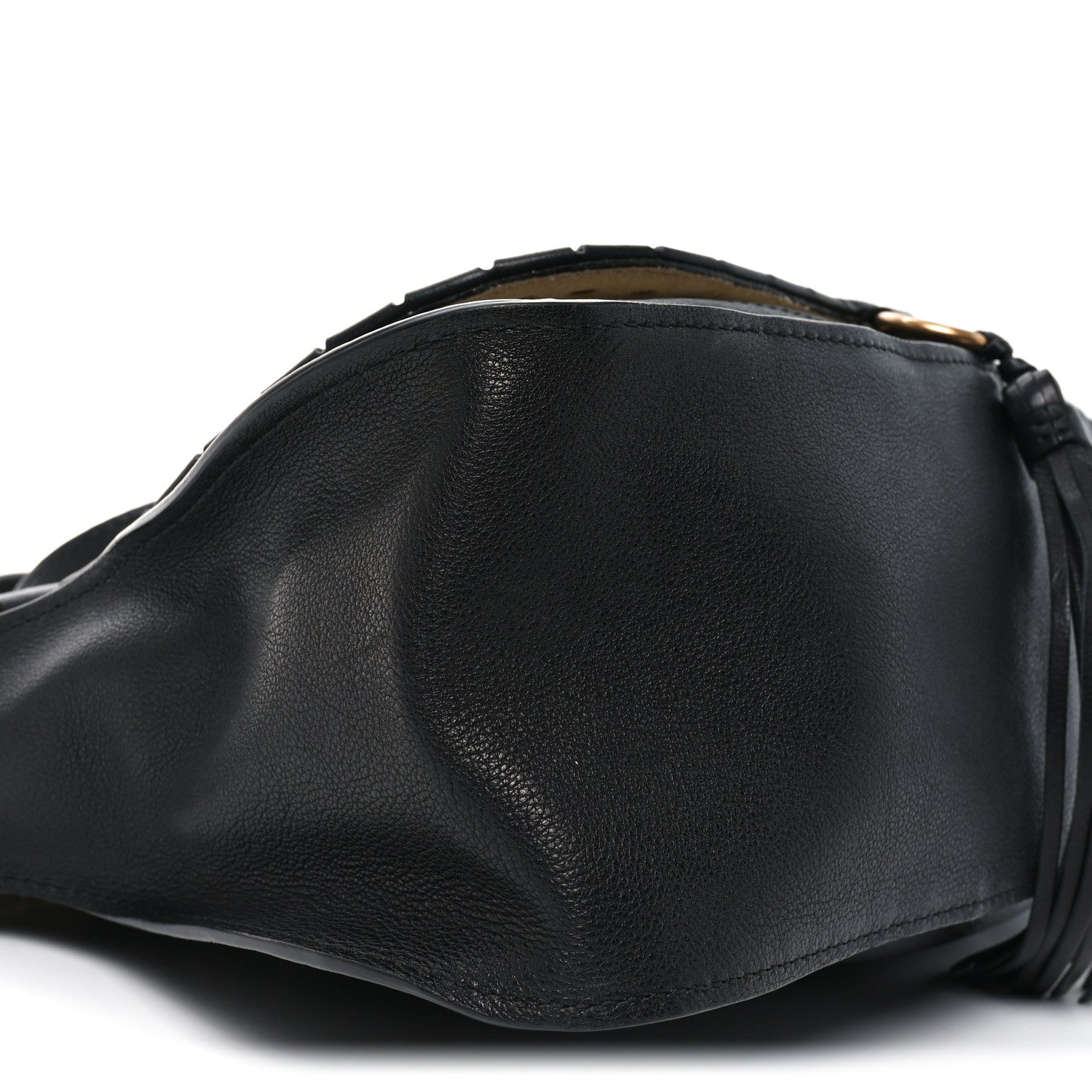 Chloe Calfskin Studded Medium Marcie Satchel Black 9 of 10