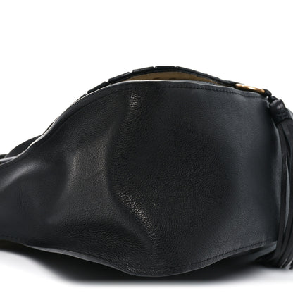 Chloe Calfskin Studded Medium Marcie Satchel Black 9 of 10