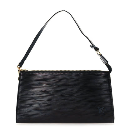 Louis Vuitton Epi Pochette Accessories 21 Black 1 of 12