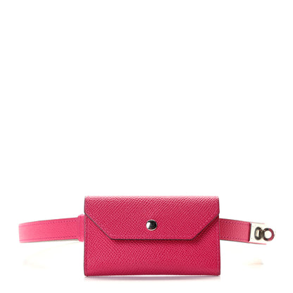 Hermes Epsom Kelly Pocket Belt Rose Mexico 2 of 7