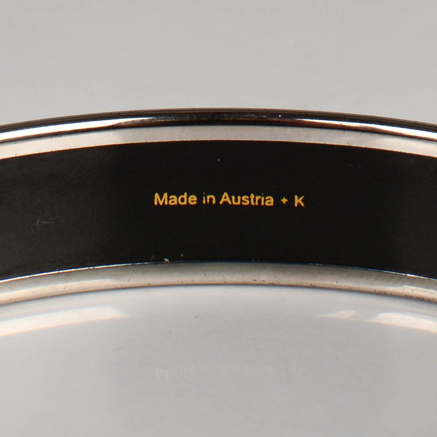 Enamel Printed Narrow Caleche Bracelet 65 Bleu