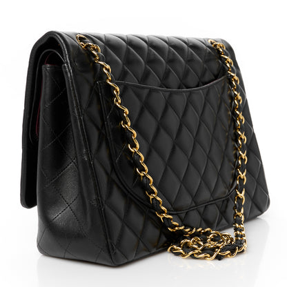 Chanel Lambskin Quilted Maxi Double Flap Black 3 of 10
