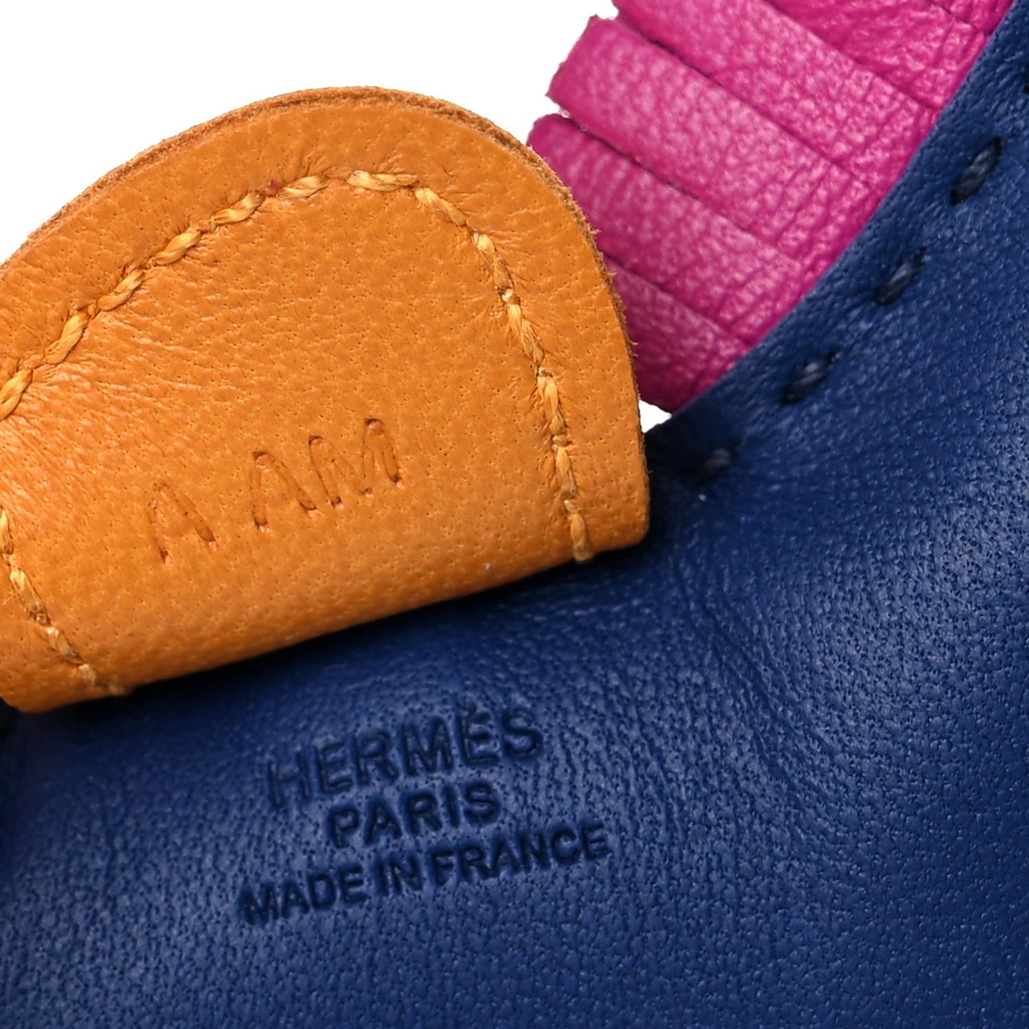 Milo Lambskin Grigri Rodeo Horse Bag Charm PM Bleu Saphir Rose Pourpre Bouton D'Or