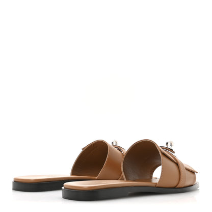 Hermes Calfskin Giulia Sandals 39 Naturel 5 of 9