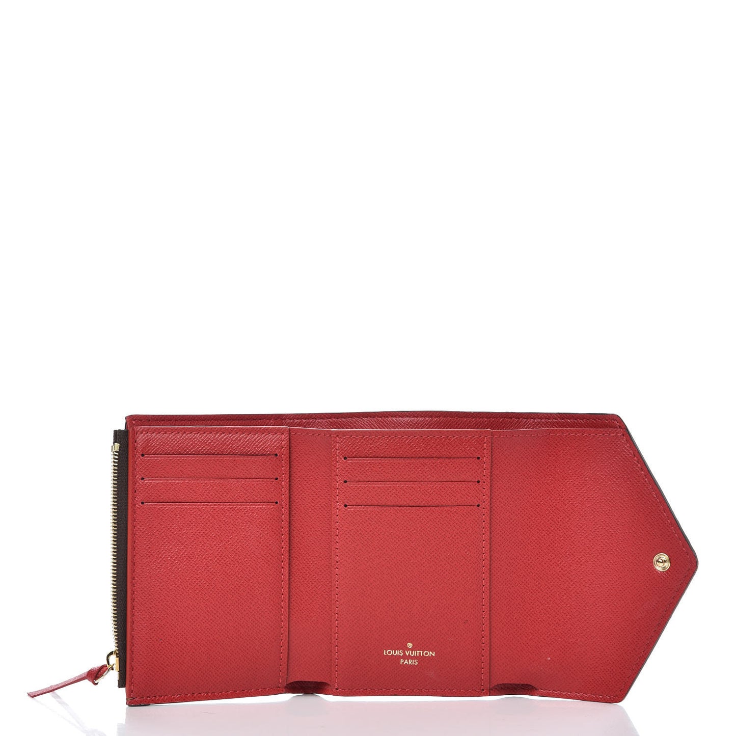 Damier Ebene Victorine Wallet Red