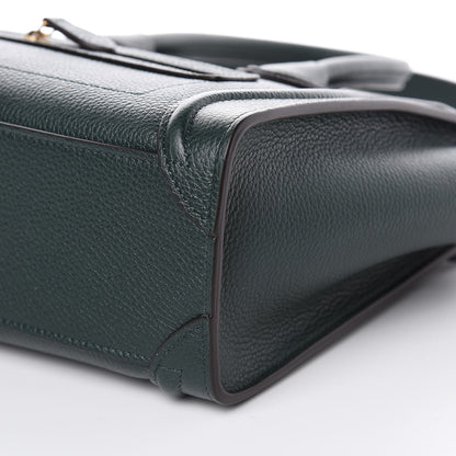 Celine Drummed Calfskin Nano Luggage Amazone 10 of 10