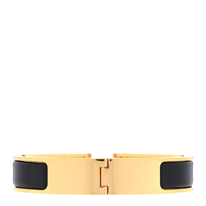Hermes Enamel Narrow Clic Clac H Bracelet PM Black 3 of 5