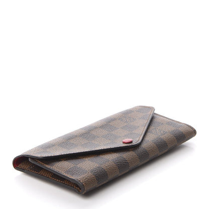 Louis Vuitton Damier Ebene Josephine Wallet Red 4 of 10