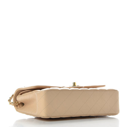 Chanel Caviar Quilted Medium Double Flap Beige Clair 4 of 9