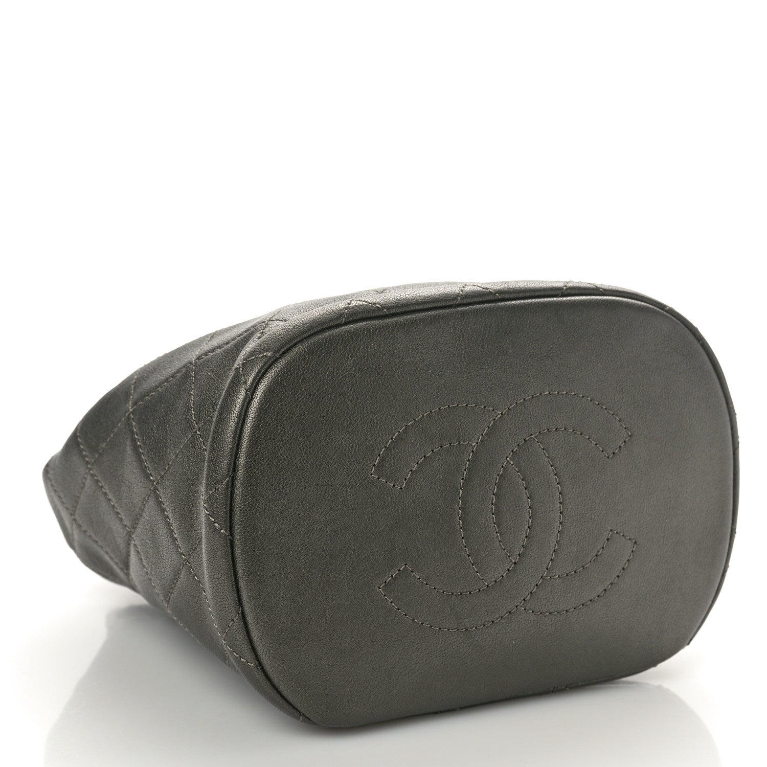 Chanel Goatskin Quilted Metallic Bubble Backpack Silver 4 of 11