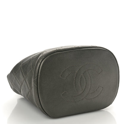 Chanel Goatskin Quilted Metallic Bubble Backpack Silver 4 of 11